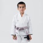 BJJ Gi child Kingz Kore V2 IBJJF White