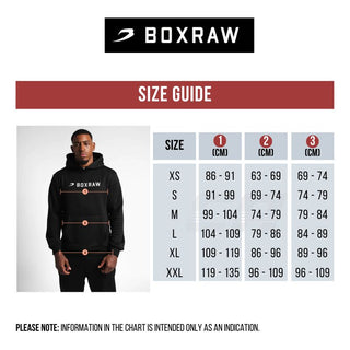 Sweatshirt Boxraw We Don't Play Boxing oversize with Black hood