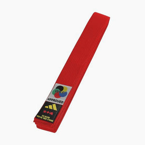 Adidas Elite WKF Red Belt with Kanji