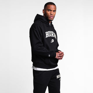 Felpa Boxraw East Street con cappuccio Nero-Combat Arena