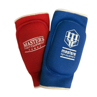 Elbow pads reversible elasticated Masters WAKO red blue