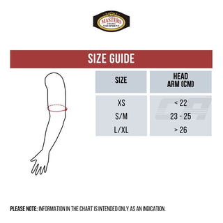 Elbow pads reversible elasticated Masters WAKO red blue