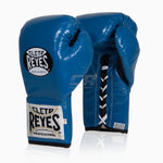 Boxing gloves Cleto Reyes Professional CB2 Blue-black with laces
