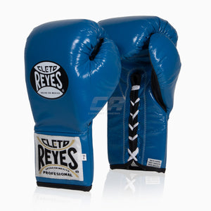 Boxing gloves Cleto Reyes Professional CB2 Blue-black with laces