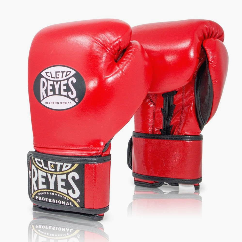 Boxing gloves Cleto Reyes Traditional Training CE4 Red with Laces -   – Combat Arena