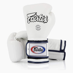 Guantoni Fairtex Mexican Style BGV9 Bianco-blu piping-Combat Arena