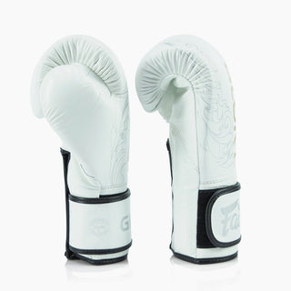 Boxing gloves Fairtex x Glory BGVG3 White-gold