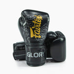 Boxing gloves Fairtex x Glory BGVG3 Black-silver