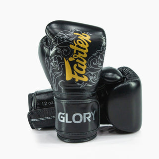 Boxing gloves Fairtex x Glory BGVG3 Black-silver