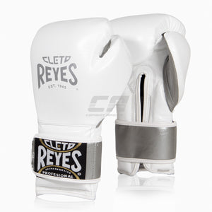Boxing gloves Cleto Reyes Sparring CE6 White-silver Special Edition