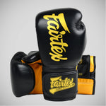 Thai boxing gloves Fairtex Super Sparring BGV18 Black-gold