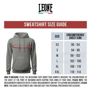 Sweatshirt Leone Logo Wacs with hood ABX136