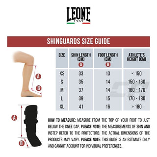 elastic shinguards Leone DNA PT123