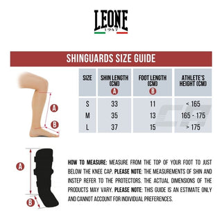 Shinguards Leone Smart PT135 with footrest