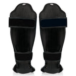 Shinguards Fairtex Competition SP5 with footrests Black