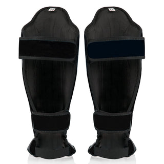 Shinguards Fairtex Competition SP5 with footrests Black