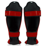 Shinguards Fairtex Competition SP5 with red footrests