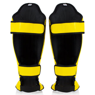 Shinguards Fairtex Competition SP5 with footrests Yellow