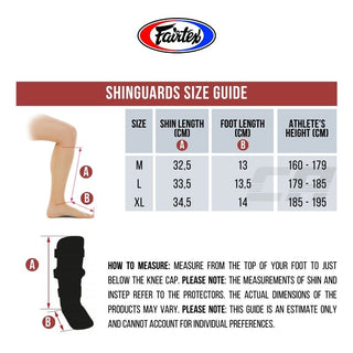 Shinguards Fairtex SP7 With Detachable Footrests