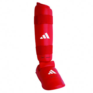 shinguards and Shin Guards Adidas Red and Blue WKF Approved