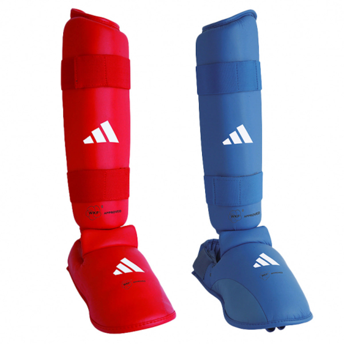 shinguards and Shin Guards Adidas Red and Blue WKF Approved