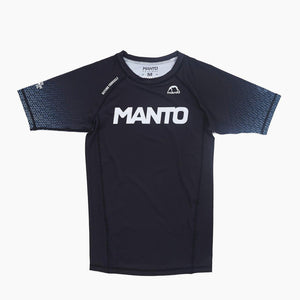 Rashguard Manto Rank maniche corte Nero-Combat Arena