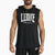 Sleeveless hoodie Leone Logo ABX120 Black