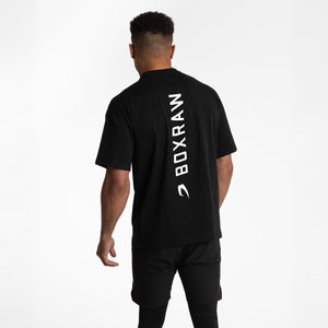 T-shirt Boxraw Lineal Oversize Nero-Combat Arena