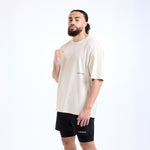 T-shirt Boxraw Sparring Club Oversize Beige-Combat Arena