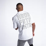 T-shirt Boxraw HRDR FSTR SMTR Oversize White