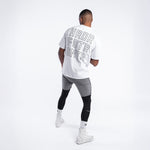 T-shirt Boxraw HRDR FSTR SMTR Oversize White