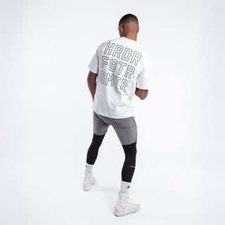 T-shirt Boxraw HRDR FSTR SMTR Oversize White
