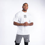 T-shirt Boxraw HRDR FSTR SMTR Oversize White
