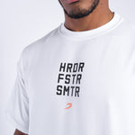T-shirt Boxraw HRDR FSTR SMTR Oversize White