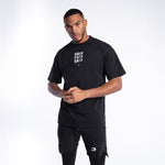 T-shirt Boxraw HRDR FSTR SMTR Oversize Black