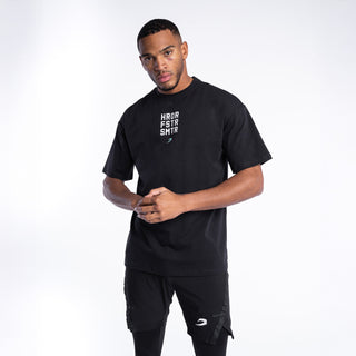 T-shirt Boxraw HRDR FSTR SMTR Oversize Black