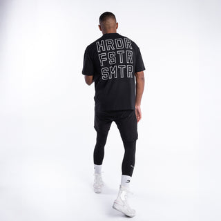 T-shirt Boxraw HRDR FSTR SMTR Oversize Black