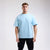 T-shirt Boxraw Lineal Oversize Blue