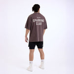 T-shirt Boxraw Sparring Club Oversize Brown