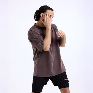 T-shirt Boxraw Sparring Club Oversize Brown