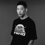 T-shirt oversize Manto Treasure Zone Black