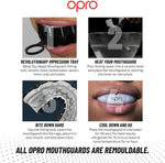 Mouthguard Opro Instant Custom-Fit Jaws Black 