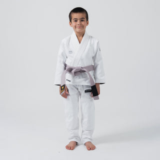 BJJ Gi child Kingz Kore V2 IBJJF White 