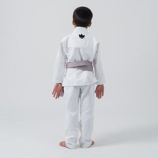 BJJ Gi child Kingz Kore V2 IBJJF White 