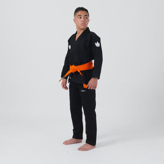 BJJ Gi child Kingz Kore V2 IBJJF Black 