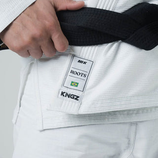 BJJ Gi Kingz MI-K Roots IBJJF White 