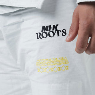 BJJ Gi Kingz MI-K Roots IBJJF White 
