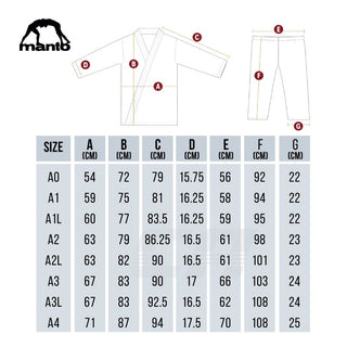 BJJ Gi Manto Base 3.0 Black and white 