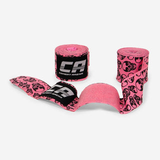Bendaggi Fasce mani Combat Arena Pink Skulls 4.5 metri-Combat Arena