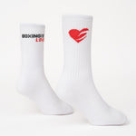 Calzini Boxraw Crew Boxing Is Love (3 paia) Bianco-Combat Arena